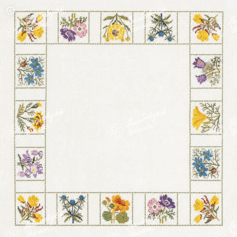 06-4409,10 Sommerens blomster - dug - Gerda Bengtsson (GB)