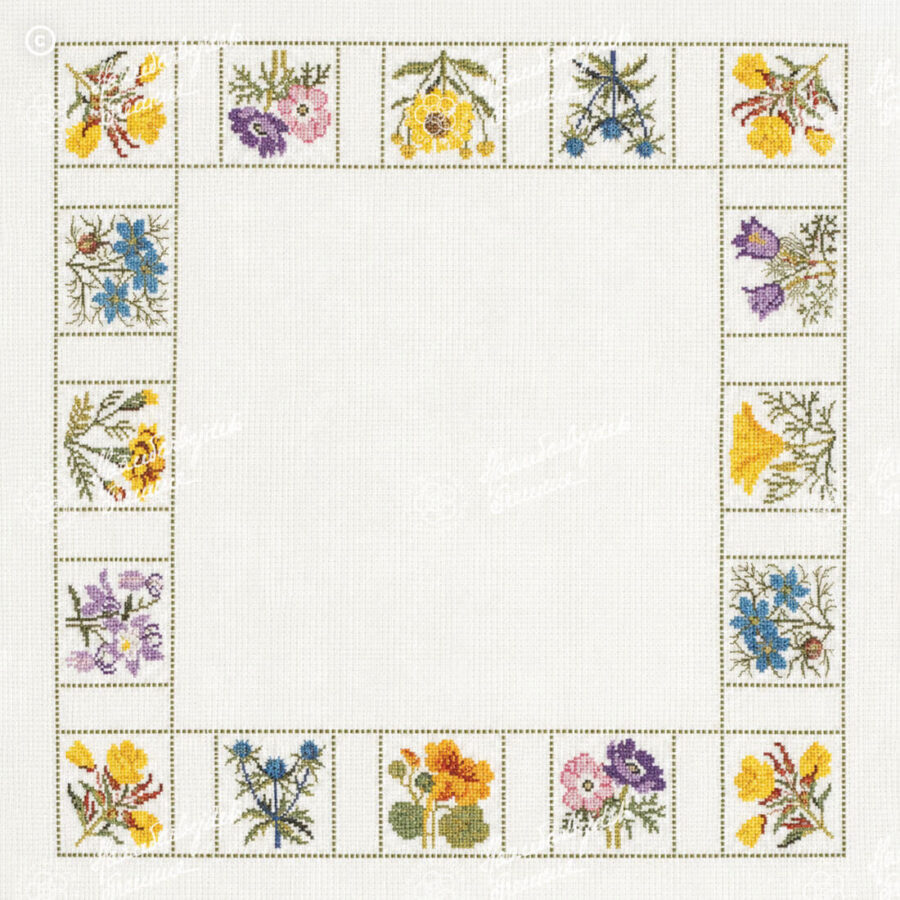 06-4409,10 Sommerens blomster - dug - Gerda Bengtsson (GB)