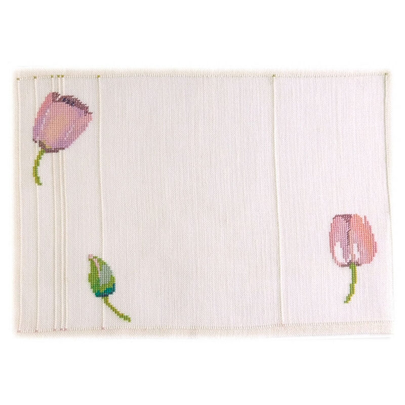 14-9858,05 Tulipan 05 - kaffedækkeserviet - Ellen Marie Rodil (EMR)
