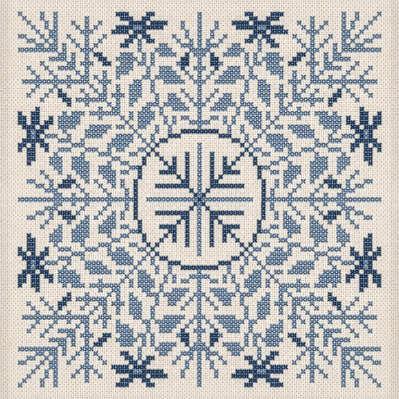 17-3601,13 Blomster og grene - vægstykke - Gerda Bengtsson (GB)
