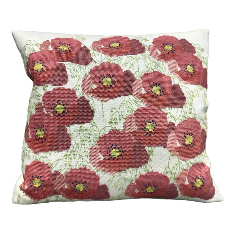 20-5958,01 Valmuer - pude - Vibeke Olris (VO)