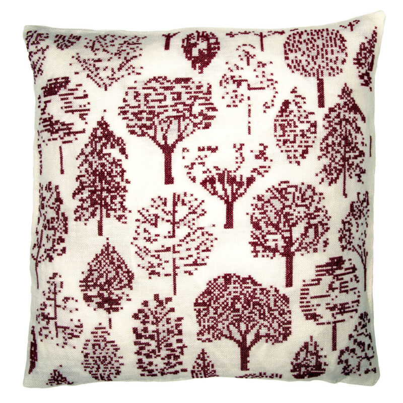 20-7136 Røde træer - pude - Søren Nielsen (SN)