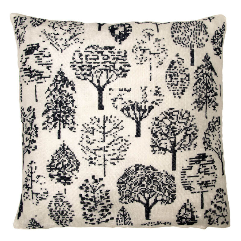 20-7139 Blå træer - pude - Søren Nielsen (SN)