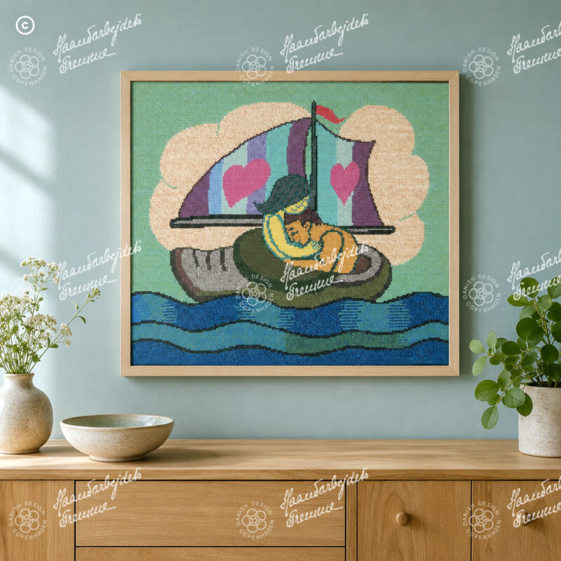 30-4250 Træskokærlighed - vægstykke - Henry Heerup (HH)