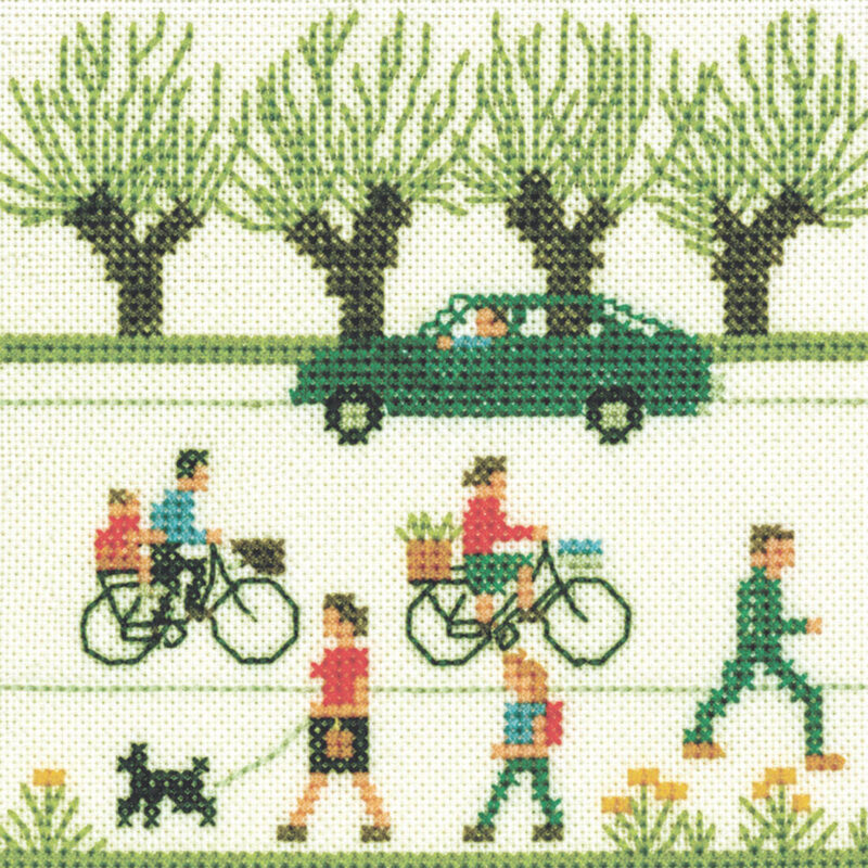 30-5788 Cykeltur - vægstykke - Gerda Bengtsson (GB)