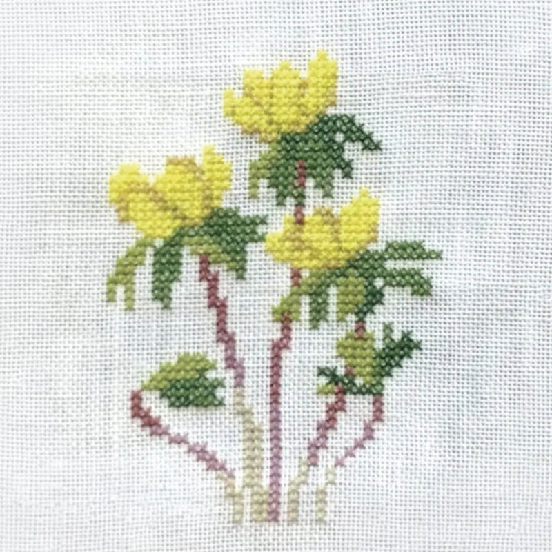 30-5876 Vinterblomme - vægstykke - Gerda Bengtsson (GB)