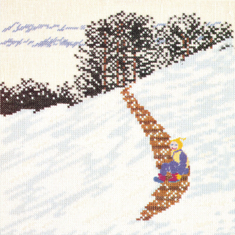 30-6462 Pige på trappe - vægstykke - Vibeke Olris (VO)