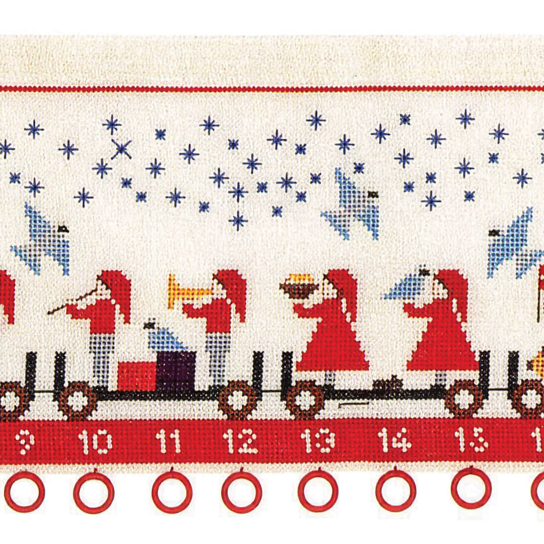 34-6276 Nisseoptog - julekalender - Edith Hansen (EH)
