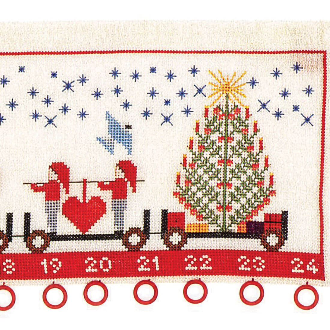 34-6276 Nisseoptog - julekalender - Edith Hansen (EH)