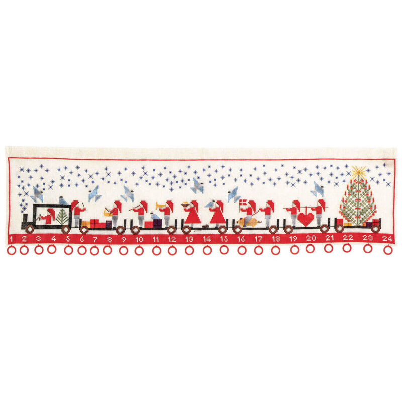 34-6276 Nisseoptog - julekalender - Edith Hansen (EH)