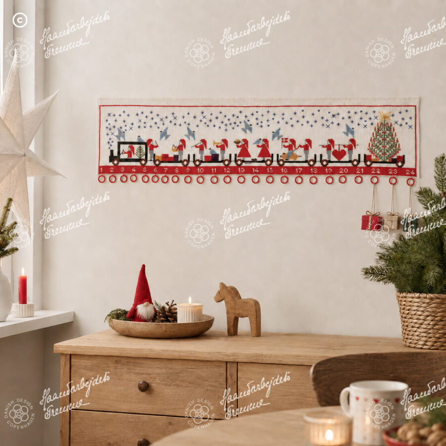 34-6276 Nisseoptog - julekalender - Edith Hansen (EH)