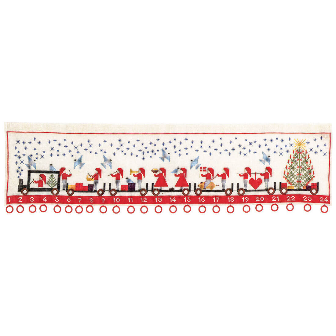 34-6276 Nisseoptog - julekalender - Edith Hansen (EH)