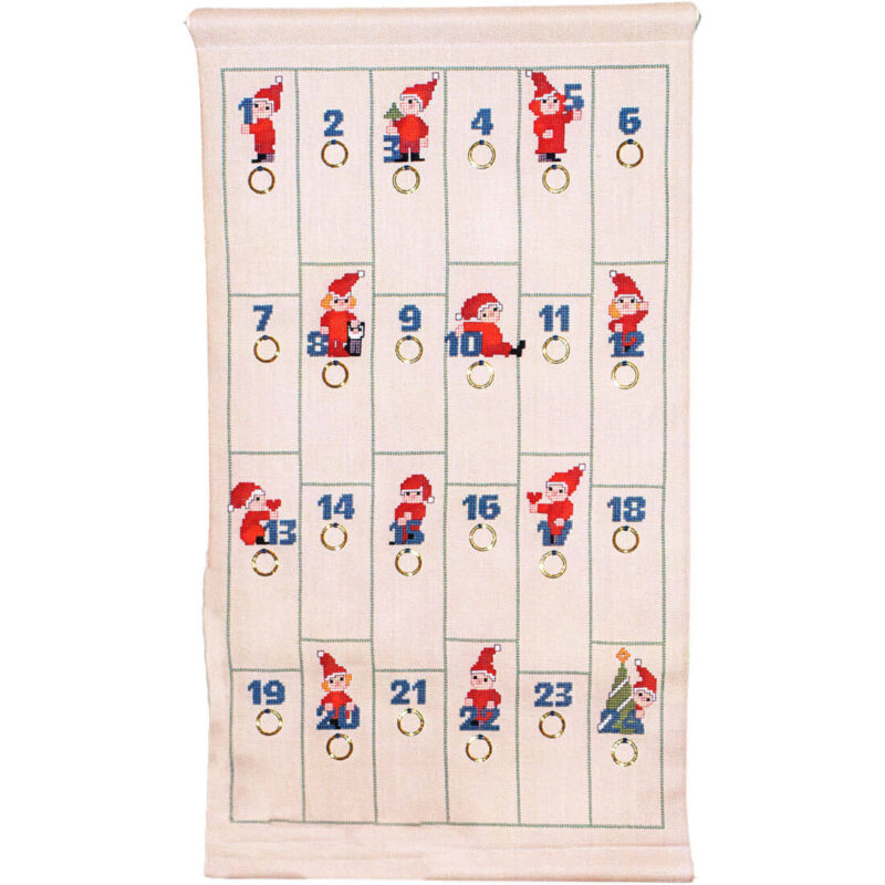 34-9998 Nisser med tal - julekalender - Lis Paludan (LP)