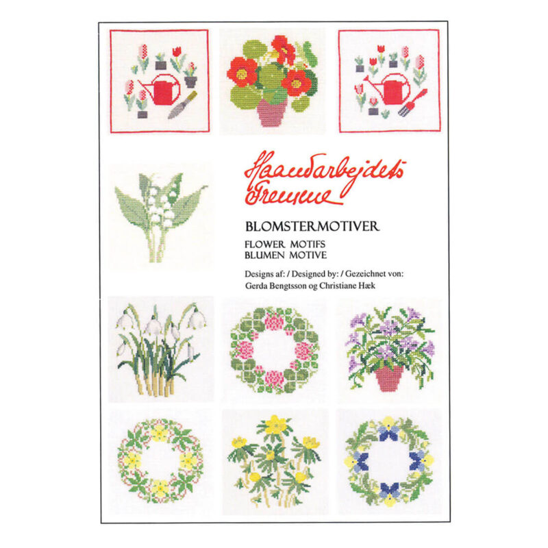52-2106 Blomstermotiver - hæfte - Gerda Bengtsson (GB) & Christiane Hæk (CH)