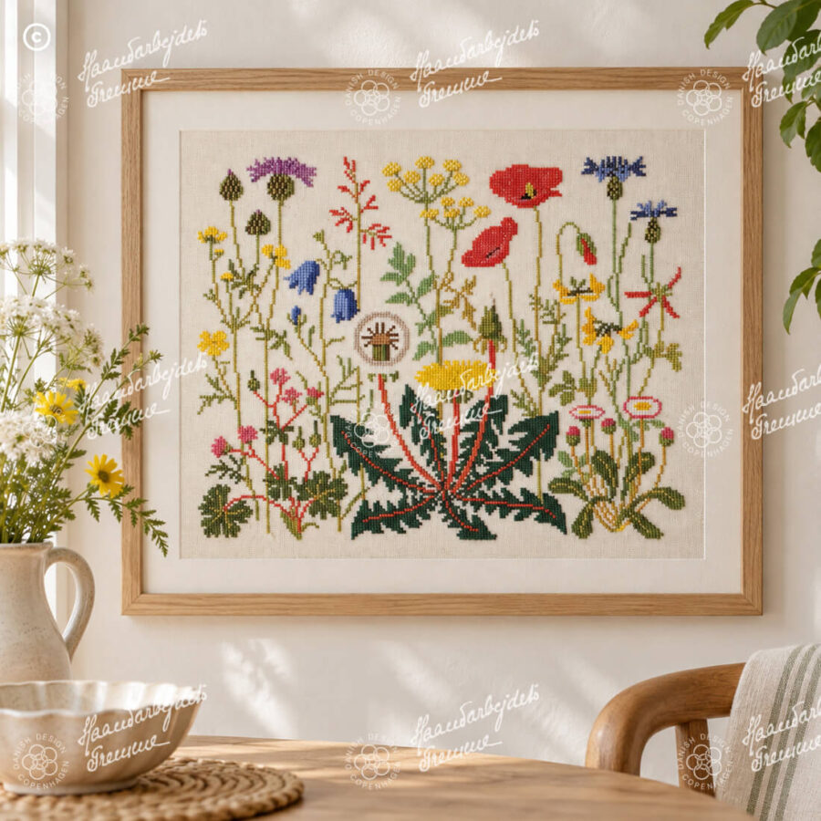 30-4726 Sommerblomster - vægstykke - Gerda Bengtsson (GB)