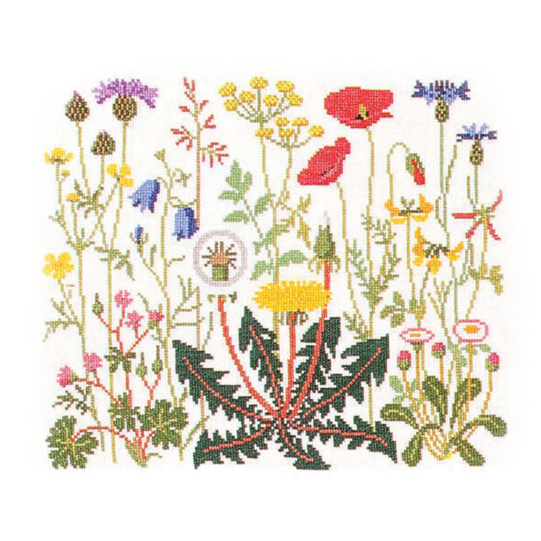 30-4726 Sommerblomster - vægstykke - Gerda Bengtsson