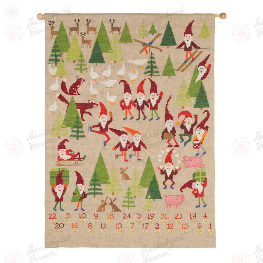 34-6970 Tynde nisser - julekalender - Marianne Thornberg (MT)