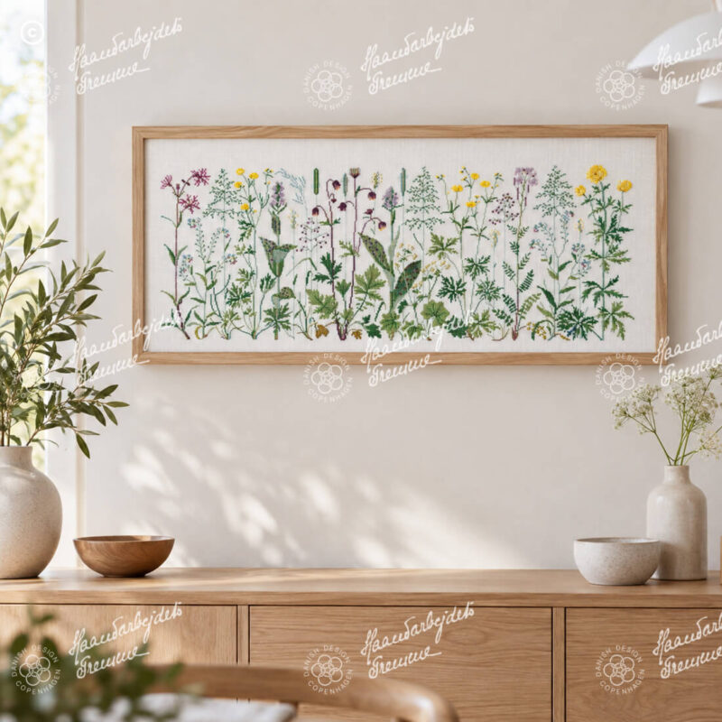 30-4654 Engens blomster - vægstykke - Gerda Bengtsson (GB)