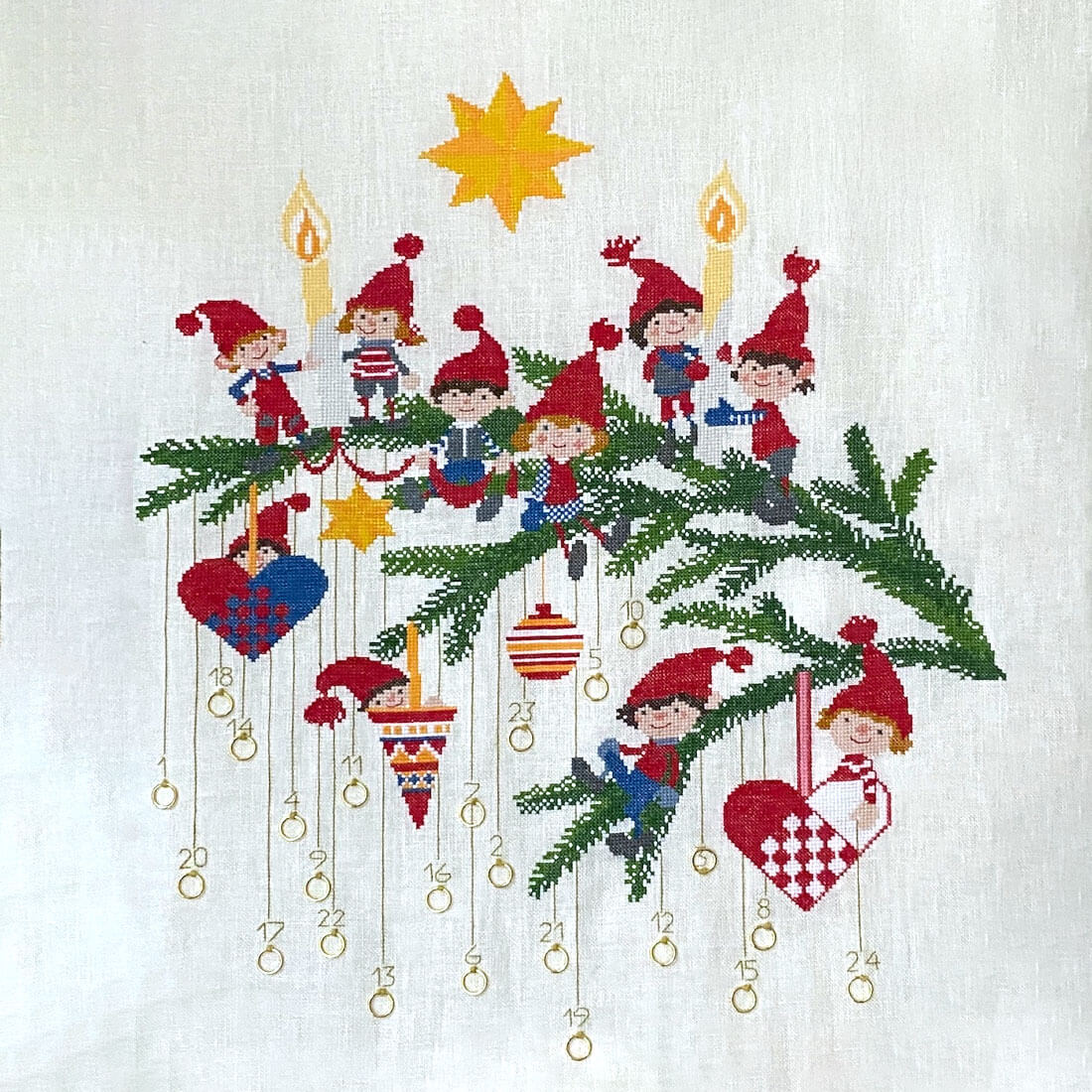 34-6610 Glade nisser - Julekalender - Mads Stage (MS)