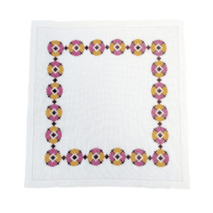 39-7001,1 Blomsterserviet - rød/orange - Marlene Thorndahl (MTH)